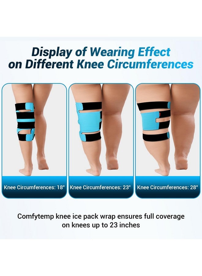 Comfytemp Large Knee Ice Pack Wrap Reusable Gel, FSA HSA Eligible, Full Coverage Knee Cold Compression Brace for Injuries, Pain Relief, Replacement Recovery, Arthritis, ACL, Surgery Gift, 23.6"x11.8" - Image 4