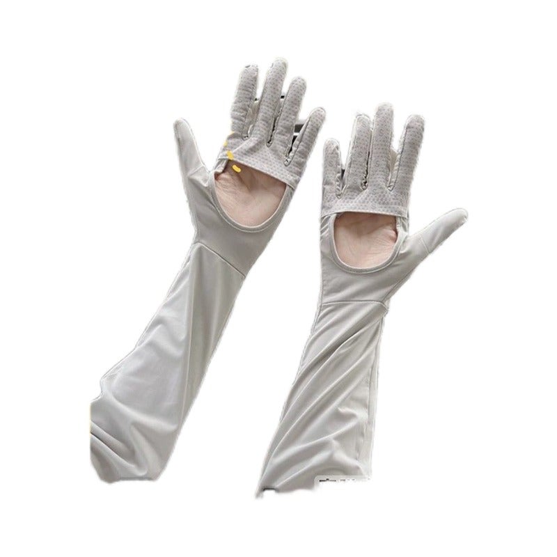 Summer Sun Protection Gloves for Women - Thin, Breathable Ice Silk, Anti-Slip, Touchscreen Compatible,  UV-Resistant - Image 2