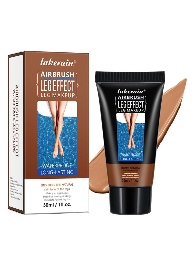 ليكرين Getaria ساق ماكياج مقاوم للماء لا نقل، ساق مؤسسة تغطية ماكياج للشريدات حتى الجلد والساق والجسم ندبة ماكياج للشم تغطية (# 3 البرونز) - Image 1