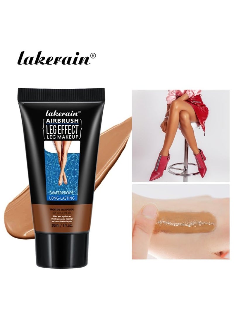 ليكرين Getaria ساق ماكياج مقاوم للماء لا نقل، ساق مؤسسة تغطية ماكياج للشريدات حتى الجلد والساق والجسم ندبة ماكياج للشم تغطية (# 3 البرونز) - Image 4