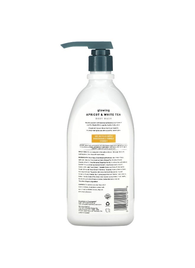 Jason Natural Jason Natural, Body Wash, Glowing Apricot & White Tea, 30 fl oz (887 ml)  - Image 2