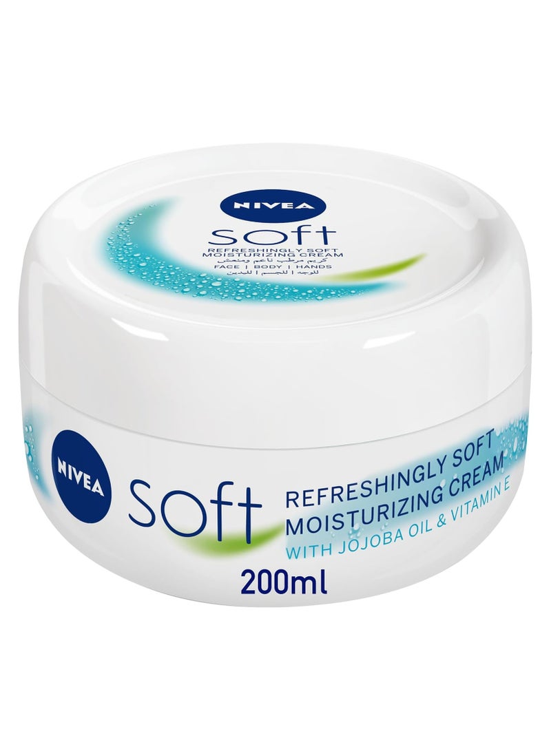 Nivea Moisturising Cream Soft Refreshing Jar 200ml - Image 1