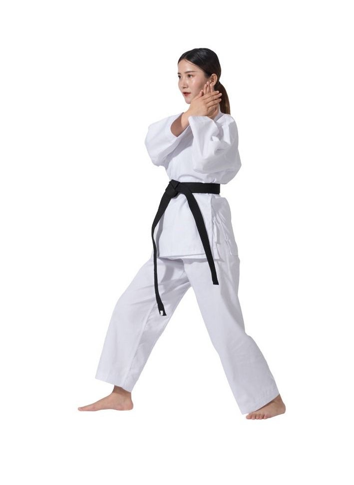 Y&D - Taekwondo Suit Set Sports Training Clothes Parts, Lightweight Student Karate Martial Arts Uniform with Belt 130cm - Image 1