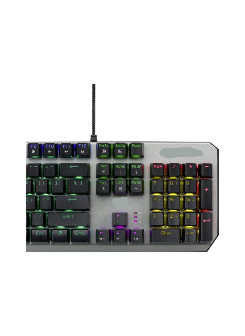 Mechanical Gaming Keyboard F2066-II Wind – Blue Switches, Multicolor Backlit, USB