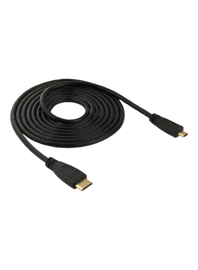 NIBEMINENT Mini HDMI To Micro Adapter Cable Black - Image 1