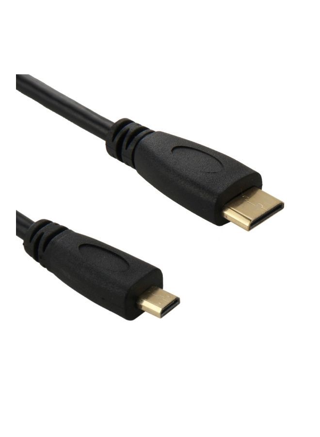 NIBEMINENT Mini HDMI To Micro Adapter Cable Black - Image 2