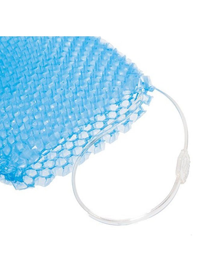 Supracor قفاز استحمام سبا مقشر للجسم وكريم للوجه، أزرق - Image 2