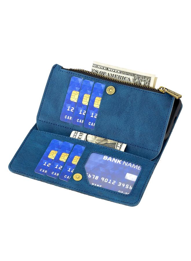 Zaboon Case For iPhone 11 Pro Max Flying Butterfly Embossing Pattern Zipper Horizontal Flip Leather Case with Holder & Card Slots & Wallet - Image 5