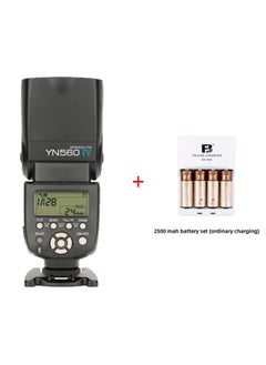 Yongnuo YN560III Three-generation 560IV Four-generation Top Flash For Canon Nikon Sony Universal Hot Boots-Color:YN560 IV (positive Display Screen) +2500 MA Battery Set (General Charging)