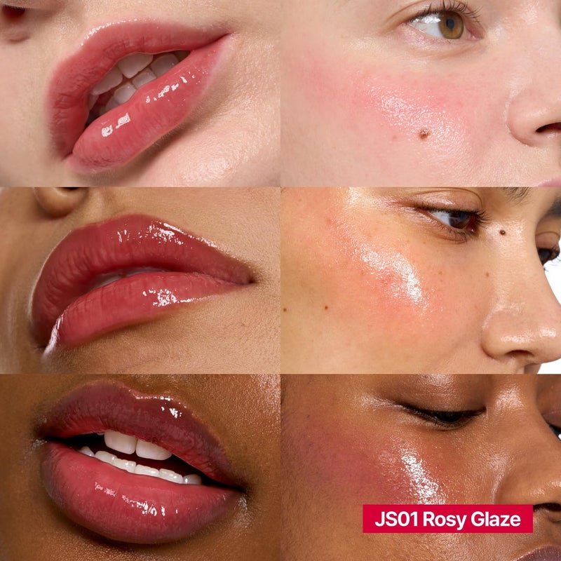 fwee Glowy Jelly Pot | Dewy Jelly Lip & Blush Color, Tinted Glow Jelly Balm, Dewy Buildable Finish – Rosy Glaze (Dusty Rose) | 0.14 oz - Image 2