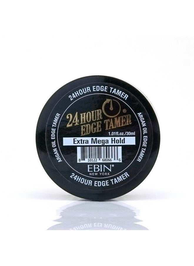 EBIN NEW YORK 24 Hour Edge Tamer Extra Mega Hold 1.01 Oz Long Lasting Texture Shine And Smooth Texture With Argan Oil And Castor Oil No Flaking & No Residue  - Image 1