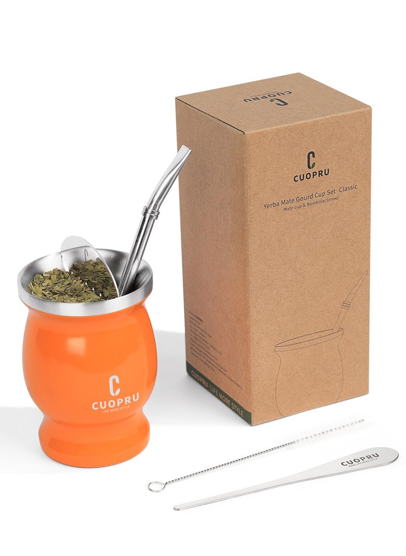 Yerba Mate Cup Set 8 oz Argentinian Style with Bombilla Straw and Tea Strainer - pzsku/Z04186D4DA313B41FE16CZ/45/_/1715154697/1a0d5679-7b0e-44db-bc3f-ed7767ab265d