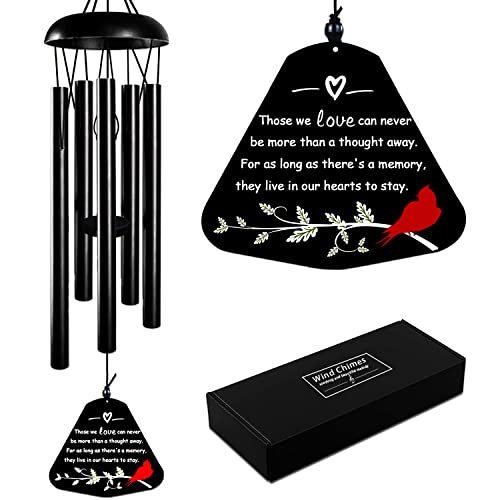Sympathy Wind Chimes for Loss of Loved One 30 Cardinal Wind Chimes for Outside Bereavement Gift in Memory of Loved One Memorial Gifts for Loss of Mother Father Condolence Remembrance
