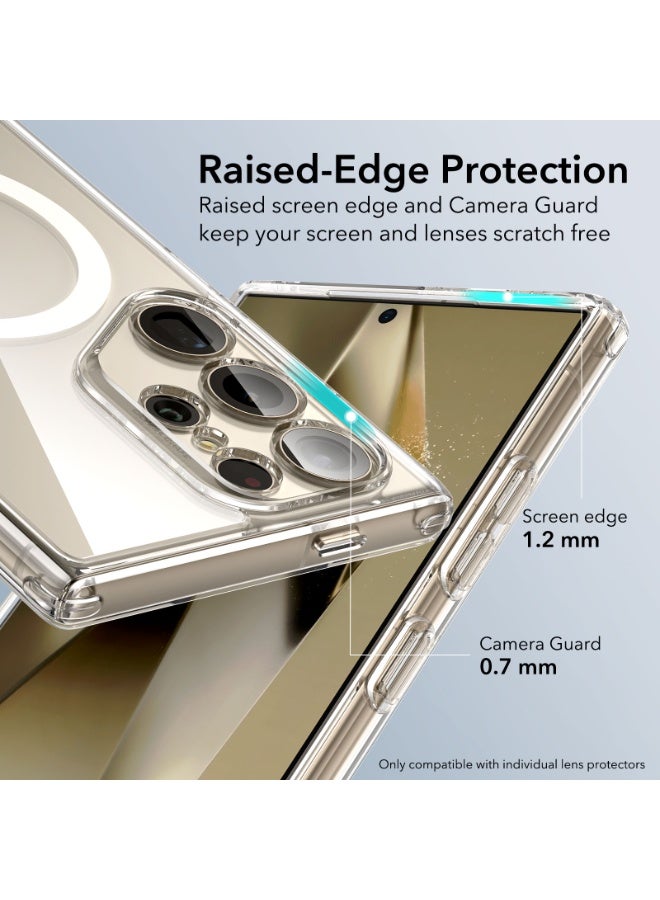 ESR Classic Hybrid Case (HaloLock), Compatible With Samsung Galaxy S24 Ultra – MagSafe Compatible – MilGrade Protection - Clear - Image 4