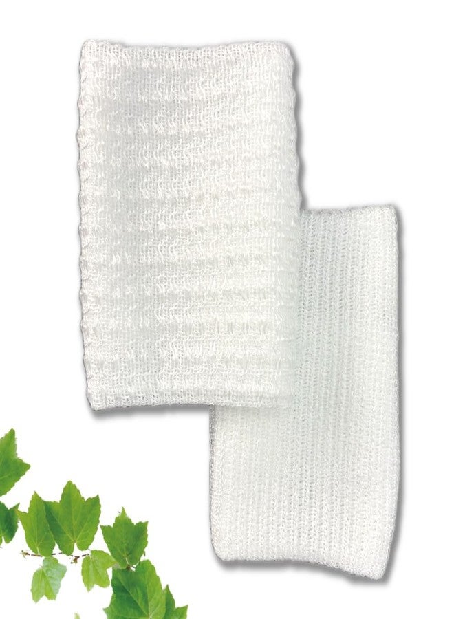 Terra Distribution Exfoliating Washcloth [Made in Japan] Shower Back Scrubber with Sustainable Corn Fiber, Odor-Resistant Exfoliating Towel (Set of 2 (Regular, Soft)) - Image 1