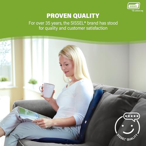 SISSEL DorsaBack Black Ergonomic Back Support Seat Aid Adjustable Seat Angle Lightweight Portable 3Year Warranty Ideal for Office Home Promotes Healthy Sitting - Image 3