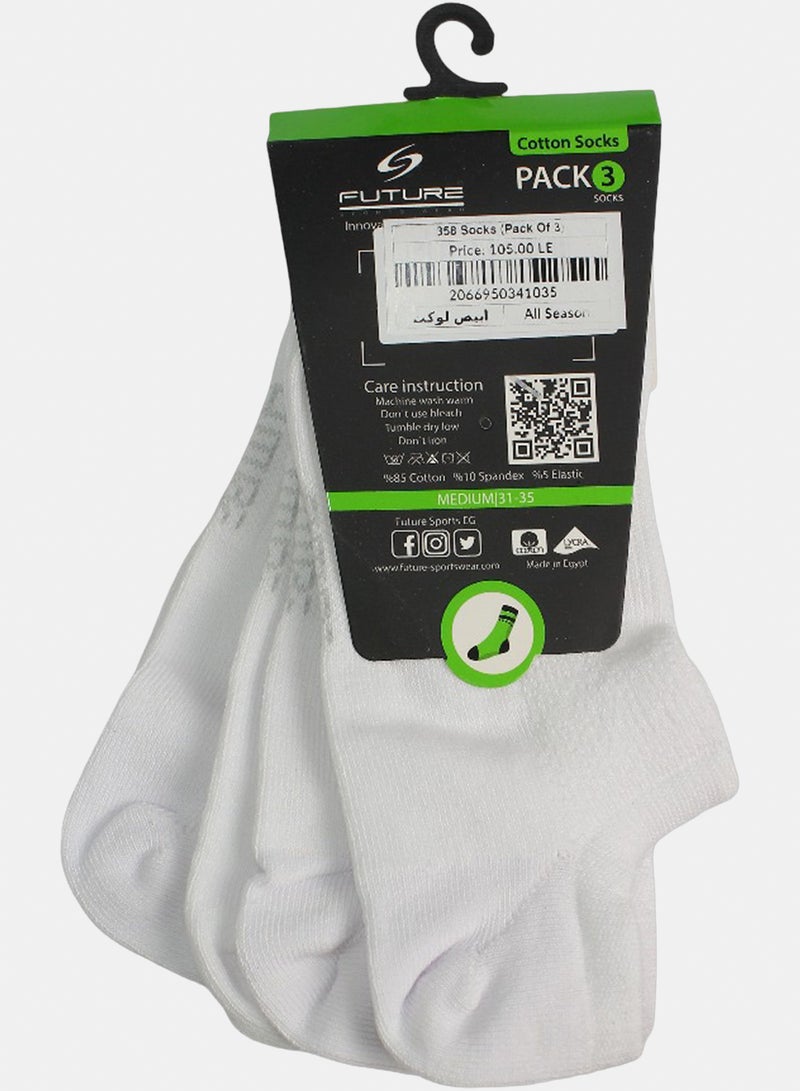 Unisex Cotton Low-Cut Socks – Black – 31-35 - Image 3