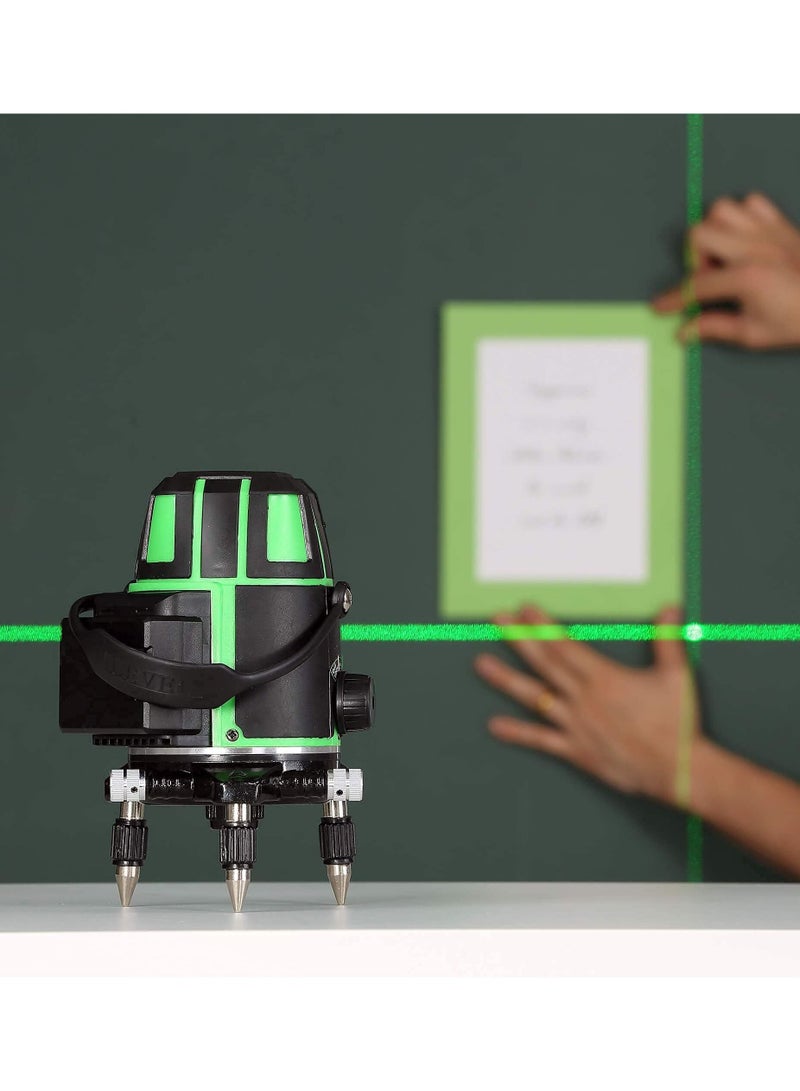 ECVV Laser Level 5 Lines Green Light Professional Cross Marking Meter Self Leveling Horizontal Vertical Laser Ruler Spirit Level - Image 4