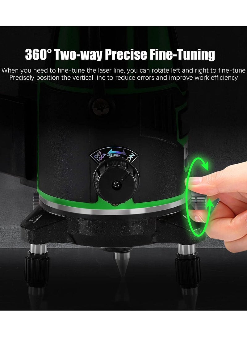 ECVV Laser Level 5 Lines Green Light Professional Cross Marking Meter Self Leveling Horizontal Vertical Laser Ruler Spirit Level - Image 5
