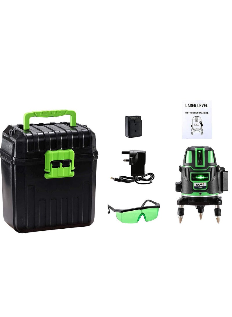 ECVV Laser Level 5 Lines Green Light Professional Cross Marking Meter Self Leveling Horizontal Vertical Laser Ruler Spirit Level - Image 2