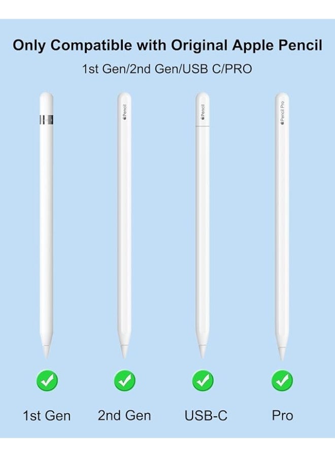 Replacement Tips for Apple Pencil Pro/ 2nd Gen/ 1st Gen/USB C, 6 Pack Upgraded iPad Pen Tips with Storage Case, Fine Point Precise Control Pencil Tip, iPad Pro Pencil Tip Set, iPad Pen Nibs Set pink - Image 2