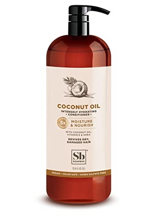 Soapbox Soapbox Coconut Oil Conditioner, Sulfate & Paraben Free, Silicone Free, Color Safe, and Vegan Hair Conditioner (33.8 Ounces) 