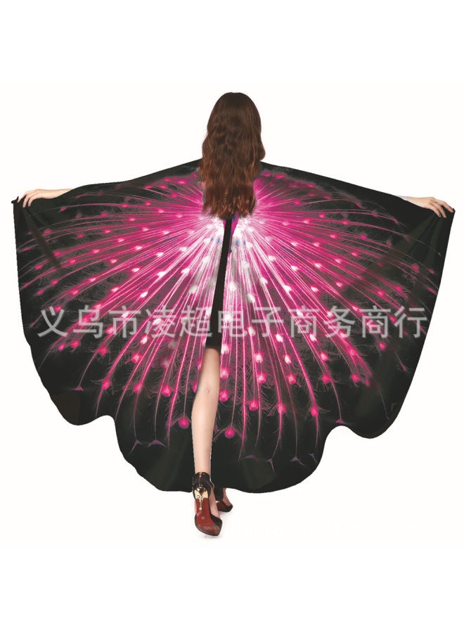 Dance Cloak Rotating Butterfly Shawl Decorative Butterfly Cloak European And American Belly Dance Big Butterfly Mask
