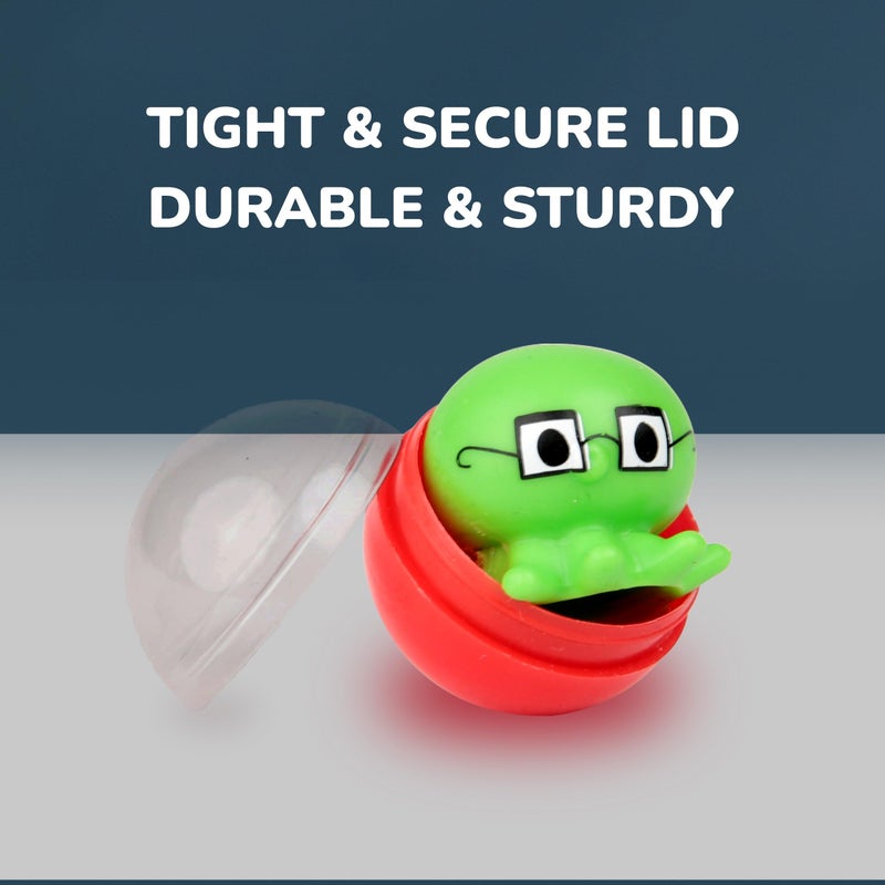 Entervending Capsule Vending Machine - Small Round Capsules Empty 50 pcs 1.1 inch (28mm) - Capsules Bulk Party Favors Containers - Easter Basket Stuffers Gifts Pinata Stuffers DIY Craft Supplies - Image 4
