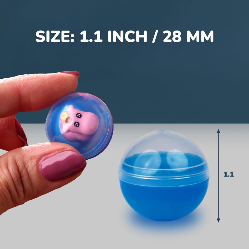 Entervending Capsule Vending Machine - Small Round Capsules Empty 50 pcs 1.1 inch (28mm) - Capsules Bulk Party Favors Containers - Easter Basket Stuffers Gifts Pinata Stuffers DIY Craft Supplies - Image 2