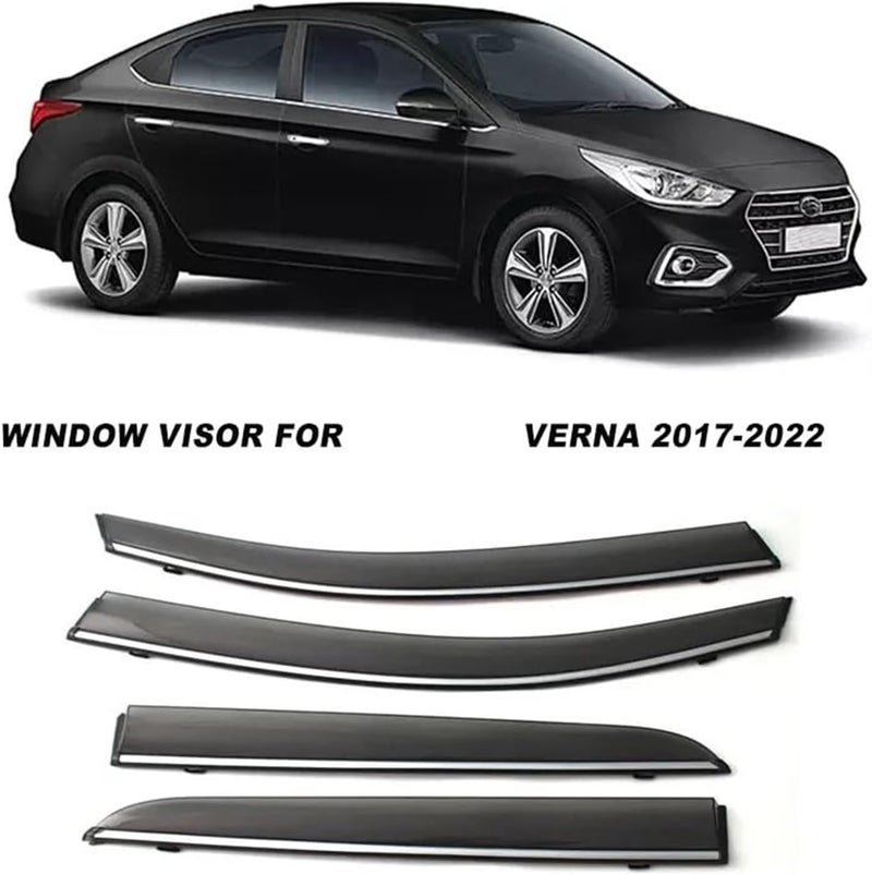 Wivplex Car Weathershield Door Visor for Hyundai Verna - Image 2