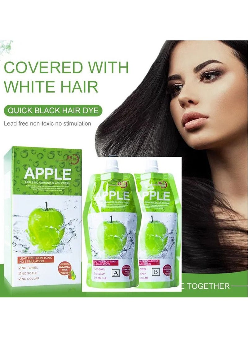 Apple Blossoms Apple Natural Hair Color Cream 96 Black 1000ml - Image 1