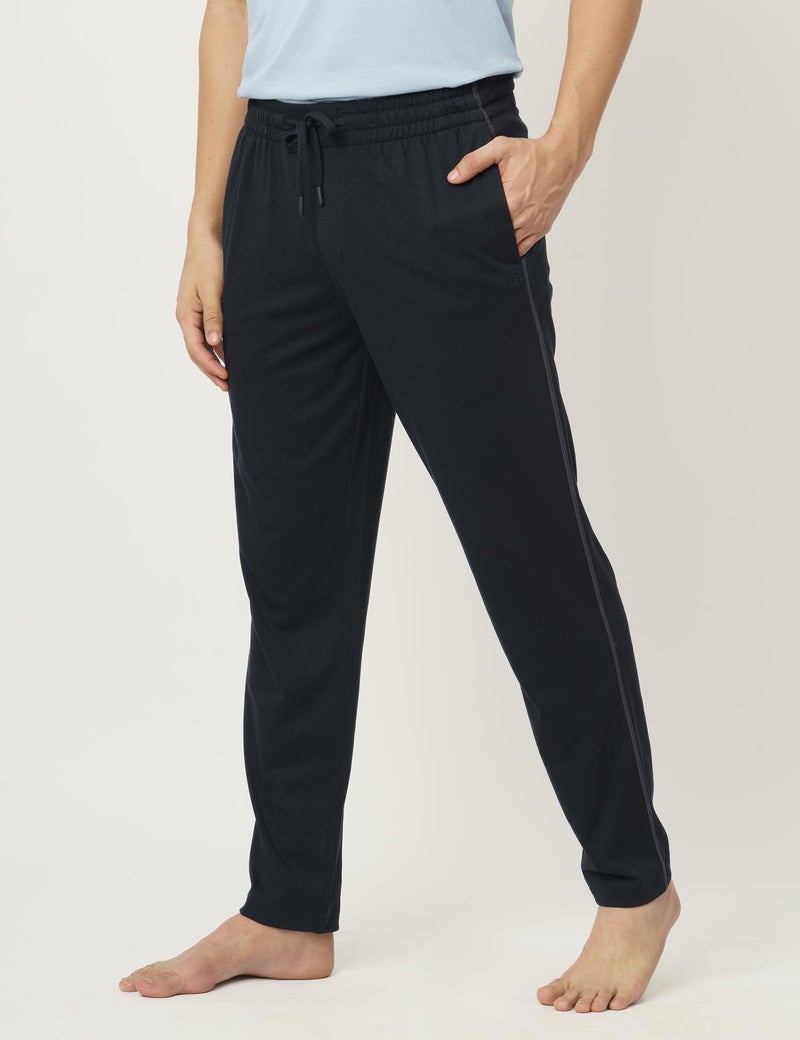 DAMENSCH Mens Regular Fit Statement Jersey Track Pants| Soft Prima Jersey Track Pant for Men-Pack of 1-Jet Black-XXL - Image 5