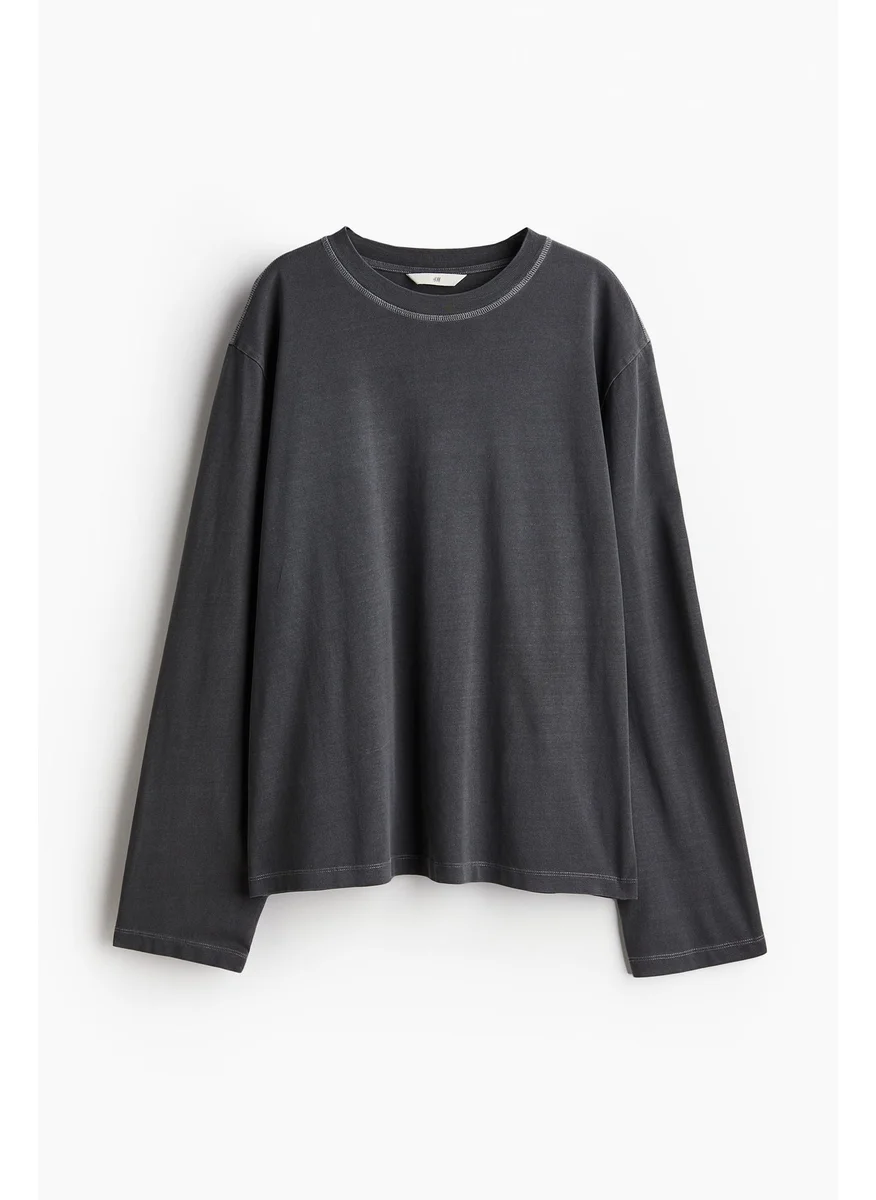 H&M Long-Sleeved Jersey Top