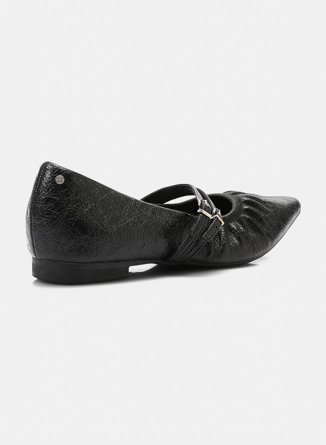 Dejavu Shoes HOT-DVTX-008 Pointed Toe Cap With A Strap Ballerina For Women - Image 3