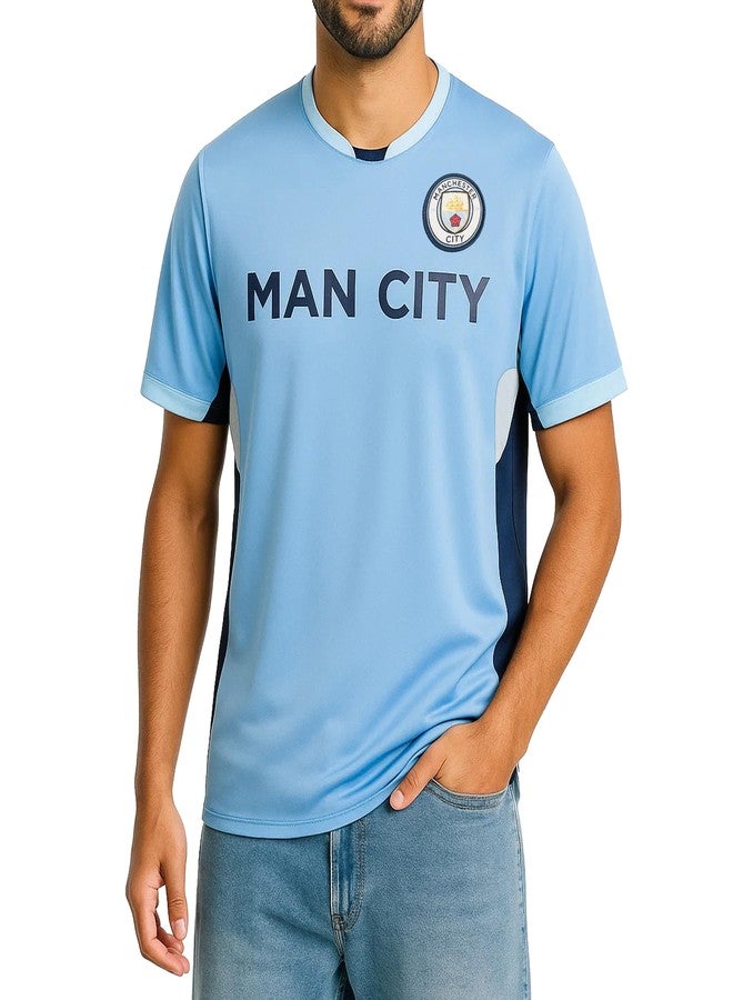 Icon Sports Manchester City F.C. Stadium Class Jersey (X-Large, Man City Wordmark) - Image 1
