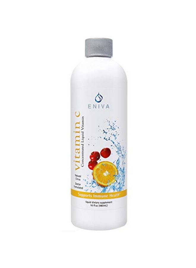 Eniva Health - Eniva Liquid Vitamin C  Immune Formula  Orange Citrus Flavor  All Naturally Sourced From Acerola Berries Oranges Cranberry Rosemary  Sugar Free  Lowcarb  Keto Approved  2 Month Supply - Image 1