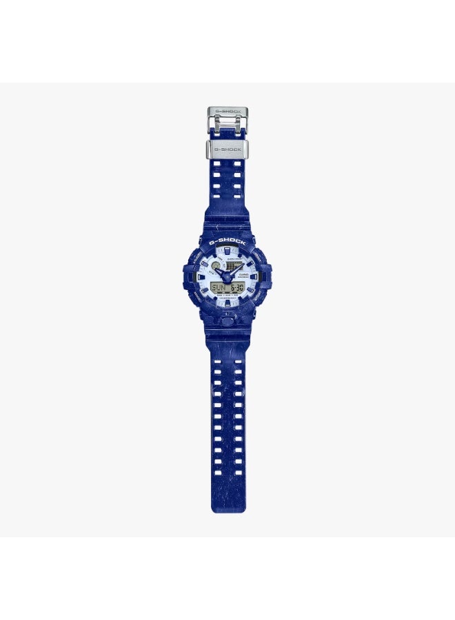 CASIO G-SHOCK GA-700BWP-2ADR Analog-Digital Men’s Watch, Shock Resistant, 200M Water Resistant, Blue and White Resin Strap - Image 2