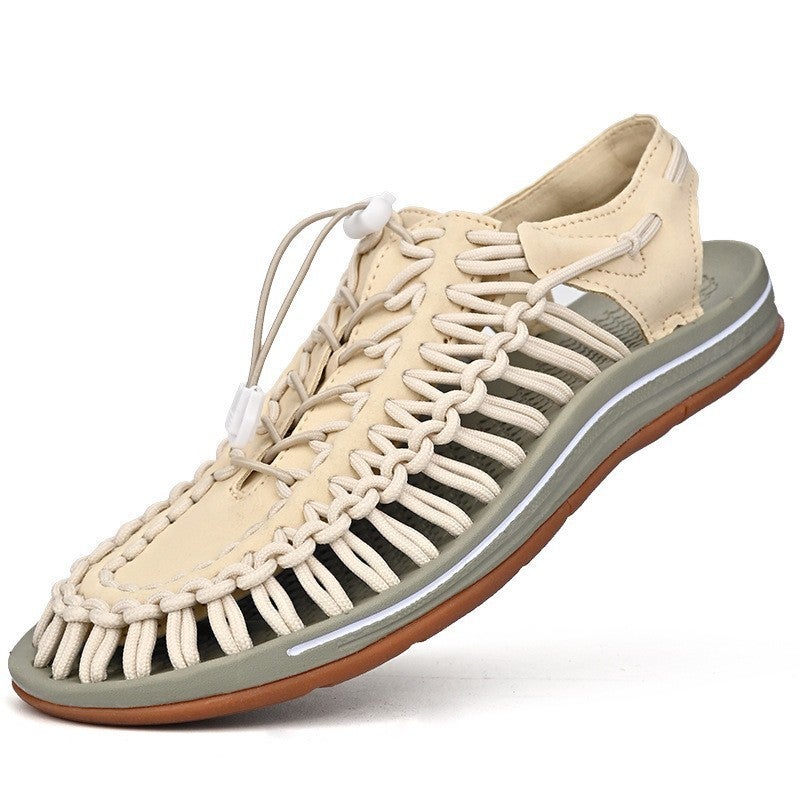 Summer Sandals Thai Braided Sandals Men'S Sandals Casual Sandals Beach Shoes Thailand Vietnam Roman Sandals Women - Image 4