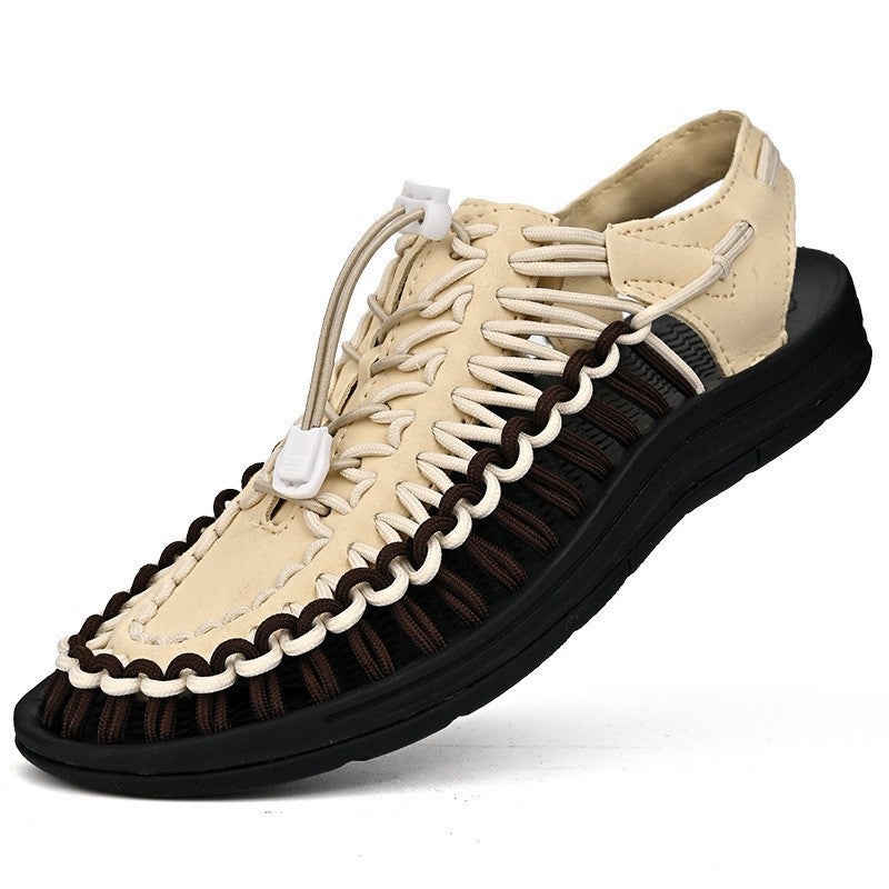Summer Sandals Thai Braided Sandals Men'S Sandals Casual Sandals Beach Shoes Thailand Vietnam Roman Sandals Women - Image 3
