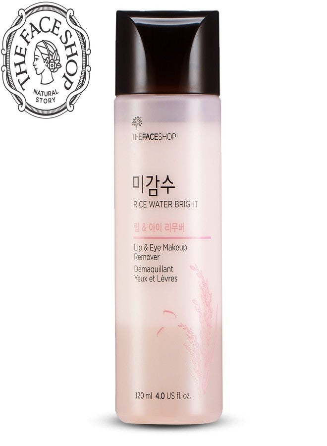 The Face Shop Oil-Free Liquid Eye Makeup Remover, Natural Rice Water Lipstick, Waterproof Mascara & Eyeliner Removal - 120 mL / 4 Oz, K-Beauty - Image 1