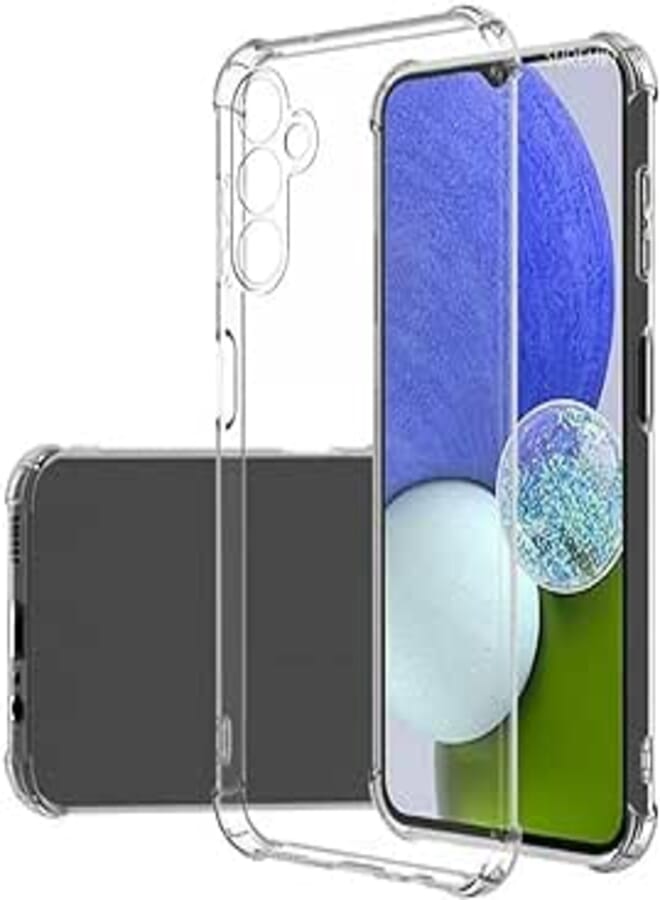 Case for Samsung Galaxy A15 4G / A15 5G, Ultra Clear Shockproof Silicone Protective Case with Reinforced Corners, Clear Soft TPU Bumper Cover