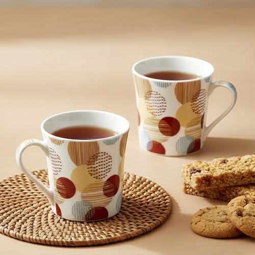 UPC U.P.C. Ceramic Cup Set of 6 for Tea, Tea Cup Set of 6, Microwave Safe Tea Cups, Dishwasher Safe Coffee Cup Set, Tea Set Bone-Ash Free, Elevate Your Tea and Coffee Experience-150ml. - Image 2