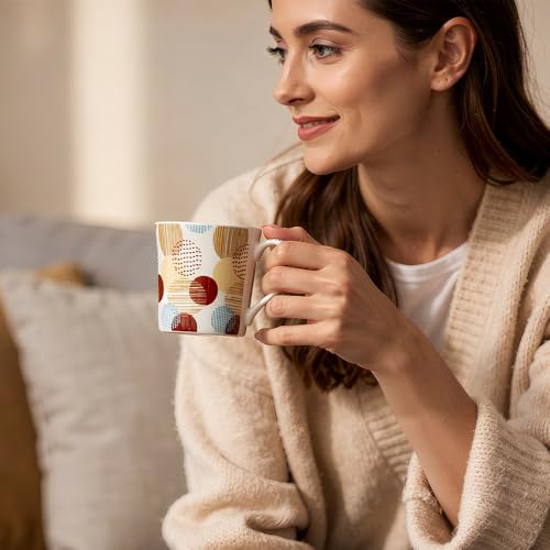 UPC U.P.C. Ceramic Cup Set of 6 for Tea, Tea Cup Set of 6, Microwave Safe Tea Cups, Dishwasher Safe Coffee Cup Set, Tea Set Bone-Ash Free, Elevate Your Tea and Coffee Experience-150ml. - Image 3