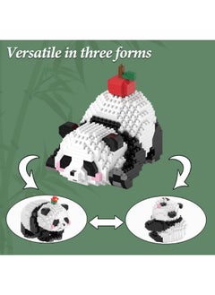 ShebSheb 3 in 1 Panda Toy Building Blocks,Cute Mini Animal Set Building Bricks,DIY Mini 3D Building Toy Bricks for Kids Adults Boys and Girls  - Image 2