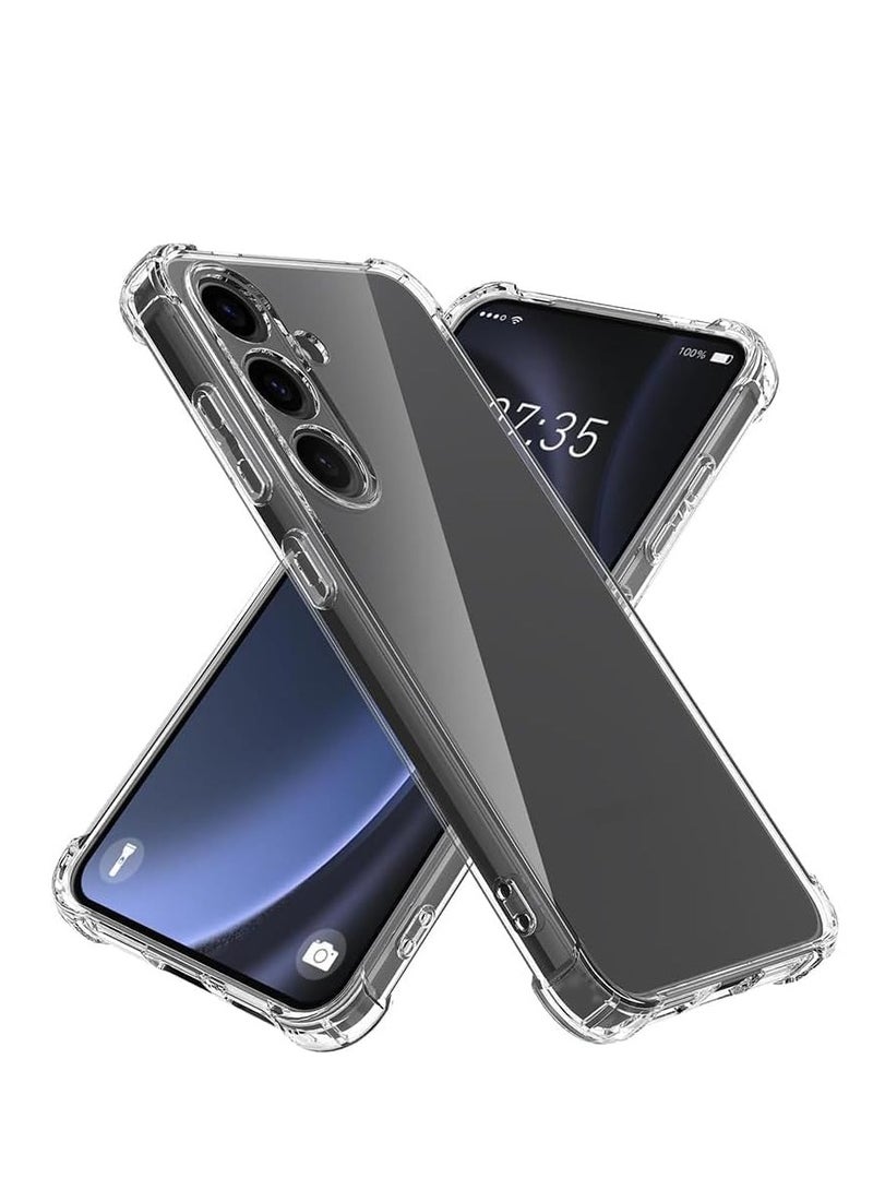 BORTONY Samsung Galaxy A26 Clear Case Cover Reinforced Corners Scratch Resistant Cover Matte Finish Shockproof Case Anti fingerprint Cover For Samsung Galaxy A26 - Image 1