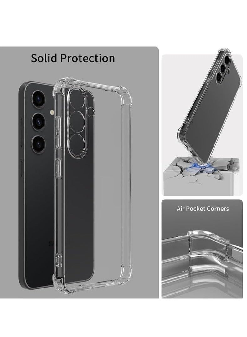 BORTONY Samsung Galaxy A26 Clear Case Cover Reinforced Corners Scratch Resistant Cover Matte Finish Shockproof Case Anti fingerprint Cover For Samsung Galaxy A26 - Image 2