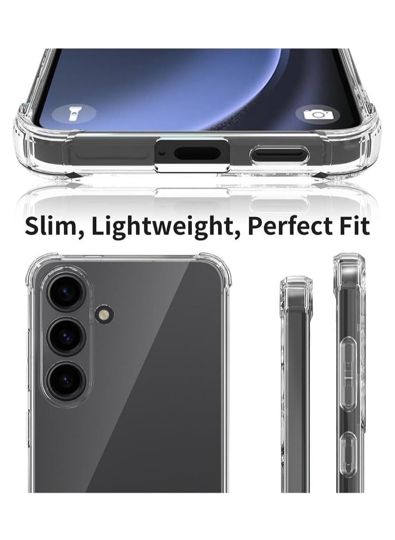 BORTONY Samsung Galaxy A26 Clear Case Cover Reinforced Corners Scratch Resistant Cover Matte Finish Shockproof Case Anti fingerprint Cover For Samsung Galaxy A26 - Image 3
