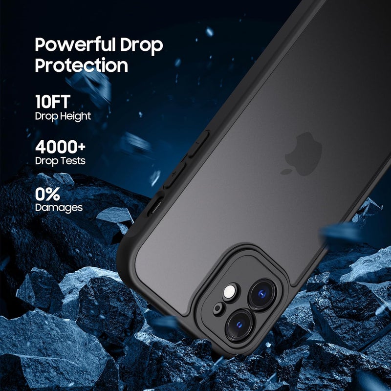 Demark Matte Case for iPhone 12,Frosted Translucent Back Phone Cover,Shockproof Drop Protection Cover for iPhone 12 Case (iphone 12) - Image 5