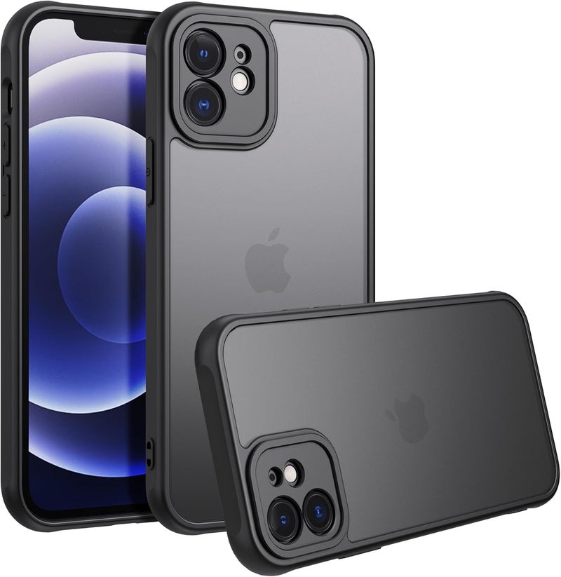 Demark Matte Case for iPhone 12,Frosted Translucent Back Phone Cover,Shockproof Drop Protection Cover for iPhone 12 Case (iphone 12) - Image 1