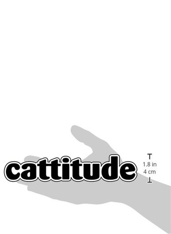 Imagine This Cattitude Car Magnet, 7-Inch by 2-Inch - Image 2
